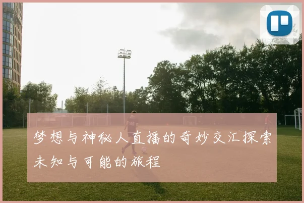 梦想与神秘人直播的奇妙交汇探索未知与可能的旅程